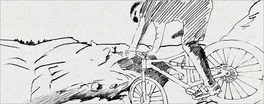 黑眼睛廣告在法拉利自行車廣告項目提案設計當中的創意設計提案稿之七